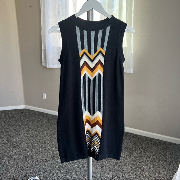 Missoni for Target Black Dress with Gold and Silver Chevron - Picture 4 of 9